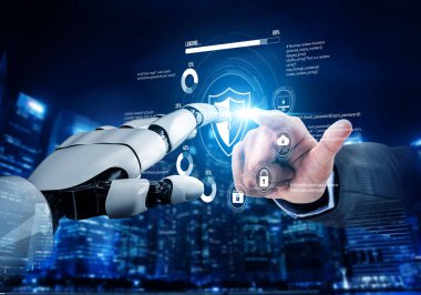 Yapay zeka, zeki tehdit tespiti, sanal asistan uyarıları ve yapay zeka sahibi dijital ihlallerle siber güvenliği güçlendirir. Kefil