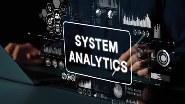Sistem analizlerinin detaylı analizi ve dijital çalışma alanındaki grafik ve grafiklerle veri görselleştirmesi. Asemptotik akıllı veri analitiği.