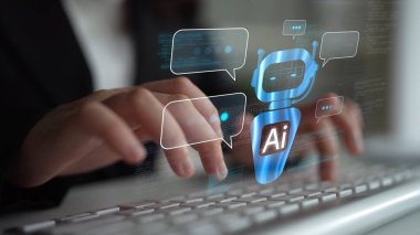 Yapay Zeka Asistanı Chatbot Prompt Mühendislik Tarafından Açıklanabilir Yapay Zeka Bilgileri ve Akıllı İş Desteği için LLM Derin Öğrenme Teknolojisi tarafından kontrol ediliyor. Muxer