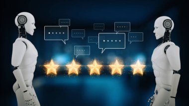 Yapay zeka, müşteri değerlendirmelerini tatmin, rafine hizmetleri geliştirmek ve marka itibarını artırmak için duygusal araçlar ve sanal asistanlarla analiz eder. Çağ
