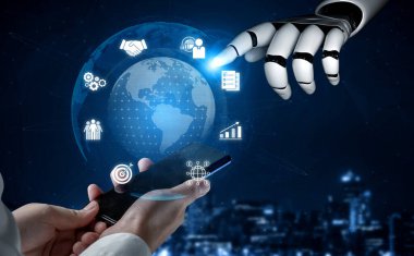 Yapay zeka, sanal analitikler, sınır ötesi planlama ve stratejik uluslararası büyüme için akıllı finansal araçlarla küresel pazarlamayı destekler. Kefil