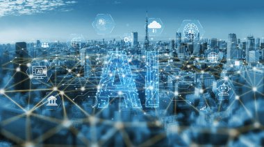 LLM Teknoloji, Büyük Veri, Makine Öğrenme, İş Desteği için Üretici AI, Geleceğin AI Teknolojisi ve Yapay Zeka Mühendisliği Asistan Beyin İşlemcisi. Eğri