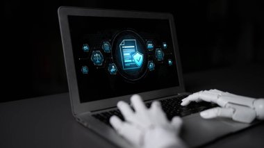 Yapay zeka, organizasyonları korumak ve şeffaflığı geliştirmek için otomatik politika kontrollerine, akıllı düzenleme sistemlerine ve akıllı denetlemeye uyulmasını sağlar. Yapay Zeka Çizgisi