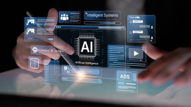 LLM Teknoloji, Büyük Veri, Makine Öğrenme, İş Desteği için Üretici AI, Geleceğin AI Teknolojisi ve Yapay Zeka Mühendisliği Asistan Beyin İşlemcisi. Eğri