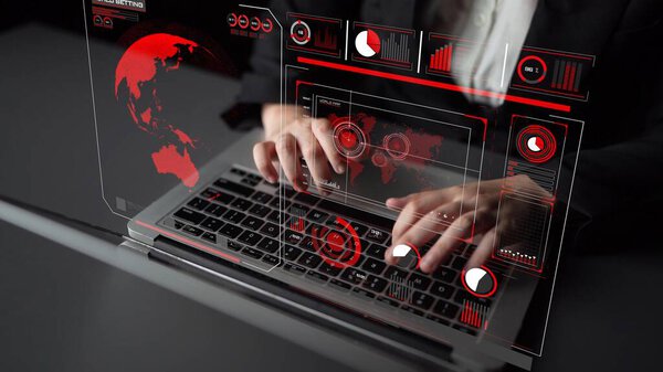 Высокотехнологичный глобальный сетевой интерфейс, показывающий цифровую связь, обмен данными и подключение к Интернету. Глобальная связь, взаимодействие данных и всемирная коммуникация. Танк