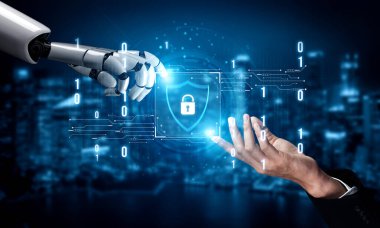 Yapay zeka, zeki tehdit tespiti, sanal asistan uyarıları ve yapay zeka sahibi dijital ihlallerle siber güvenliği güçlendirir. Kefil