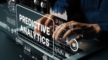 Eller Klavyede Veri Görselleştirmeleri ve Dijital Çalışma Alanında Öngörü Analitik Kavramları Üzerine Yazıyor. Asemptotik akıllı veri analitiği.