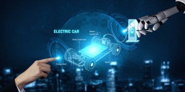 AI, EV performansını ve enerji kullanımını artırmak için güç treni verimliliğini, pil denetimini ve akıllı şarjı optimize ederek elektrikli araç sistemlerini destekler