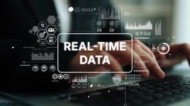 Görsel Grafikler ve Grafiksel Kullanıcı Arayüzü Elementleri ile Gerçek Zamanlı Verileri Analiz İş Dünyası. Asemptotik akıllı veri analitiği.