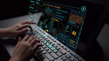 LLM Teknoloji, Büyük Veri, Makine Öğrenme, İş Desteği için Üretici AI, Geleceğin AI Teknolojisi ve Yapay Zeka Mühendisliği Asistan Beyin İşlemcisi. Thunk