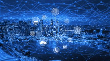 Yapay zeka ağının yapay zeka ağını, ağı ve sistemi kusursuz yapay zeka iletişimi için yapılandırılmış bir dijital platform üzerinden birbirine bağlayan görsel bir Vouch