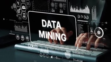 Modern Çalışma Alanı Ortamı 'nda Klavyede Veri Madenciliği Grafik ve Analitik Görseller Yazıyor. Asemptotik akıllı veri analitiği.