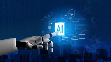 Yapay zeka, çekirdek dijital devre ve gelişmiş yapay zeka sistemleri ile bütünleşmeyi, yeniliğin geliştirilmesini, bilgisayar gücünü ve endüstriler arasında akıllı otomasyonu resmetmeye yardımcı olur.