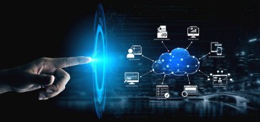 Bulut hesaplama, bulut stratejisi ve dijital altyapıyı ölçeklenebilir hizmetler, güvenli veri depolama ve bulut tabanlı dijital iş çözümleri ile dönüştüren bulut teknolojisi. Eğri