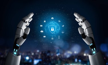 Yapay zeka, zeki tehdit tespiti, sanal asistan uyarıları ve yapay zeka sahibi dijital ihlallerle siber güvenliği güçlendirir. Kefil