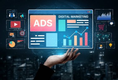 Çevrimiçi reklamlar ve dijital pazarlama markaların büyümesine yardımcı oluyor. İçerik pazarlaması bağlılığı arttırır. Pazarlama araçları ROI 'yi destekliyor. Etkili reklamlar ve pazarlama çevrimiçi iş başarısı. Eğri