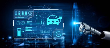 AI, pilin durumunu takip ederek EV şarj gösterge panelini yönetir, yenilenebilir güç kullanımını optimize eder ve akıllı enerji izleme aracılığı ile karbon emisyonlarını azaltır.