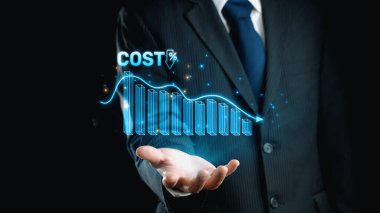 Dijital dönüşüm, işletme maliyeti optimizasyonu, operasyonel maliyet düşüşü, finansal tasarruflar ve ticari başarı için kaynak verimliliği stratejileri yoluyla maliyet azaltma ve maliyet tasarrufu. Elide