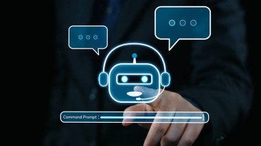 Yapay Zeka Asistanı Chatbot Prompt Mühendislik Tarafından Açıklanabilir Yapay Zeka Bilgileri ve Akıllı İş Desteği için LLM Derin Öğrenme Teknolojisi tarafından kontrol ediliyor. Elide