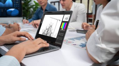 Mimari iş ve profesyonel tasarımcı için mimari tasarım canlı yazılım uygulaması