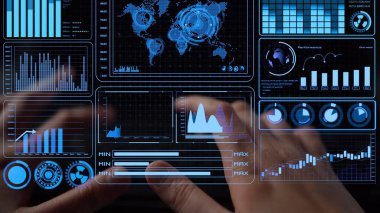 Modern dijital işletmelerde veri analizi ve gerçek zamanlı analitik, öngörü veri modellemesi, iş zekası analizleri ve veri odaklı karar verme stratejisi. Thunk