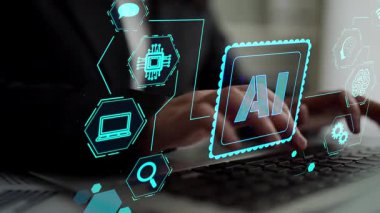 LLM Teknoloji, Büyük Veri, Makine Öğrenme, İş Desteği için Üretici AI, Geleceğin AI Teknolojisi ve Yapay Zeka Mühendisliği Asistan Beyin İşlemcisi. Thunk