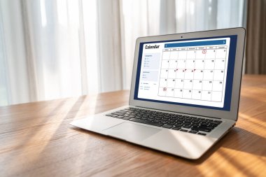 Kişisel düzenleyici ve çevrimiçi iş için mod zamanlama planlaması için bilgisayar yazılım uygulaması takvimiName