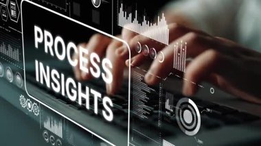 Modern Çalışma Alanında Veri Görselleştirmesi, Analitik Araçlar ve Fütürist Kullanıcı Arayüzü ile Dijital Süreç Sezgileri. Asemptotik akıllı veri analitiği.