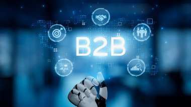AI güdümlü B2B stratejisi akıllı otomasyon, gerçek zamanlı iletişim ve piyasa optimizasyonu yoluyla iş operasyonlarında devrim yaratıyor. Yapay zeka B2B yeniliğinin dijital araçları. Çekirdek