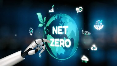 AI, net sıfır hedeflere ulaşmak ve dijital ticareti yeşil yenilikle dönüştürmek için eko-zeki araçlar ve sanal asistanlarla sürdürülebilirlik stratejisine rehberlik etmektedir. Çağ