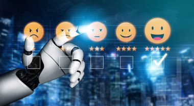 Yapay zeka, müşteri değerlendirmelerini tatmin, rafine hizmetleri geliştirmek ve marka itibarını artırmak için duygusal araçlar ve sanal asistanlarla analiz eder. Kefil