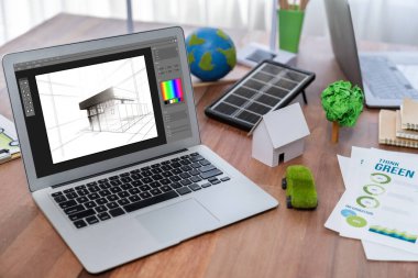 Mimari iş ve profesyonel tasarımcı için mimari tasarım canlı yazılım uygulaması