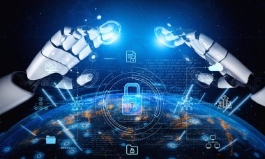 Yapay zeka, zeki tehdit tespiti, sanal asistan uyarıları ve yapay zeka sahibi dijital ihlallerle siber güvenliği güçlendirir. Kefil