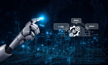 Yapay Zeka Asistanı Chatbot Prompt Mühendislik Tarafından Açıklanabilir Yapay Zeka Bilgileri ve Akıllı İş Desteği için LLM Derin Öğrenme Teknolojisi tarafından kontrol ediliyor. Kefil