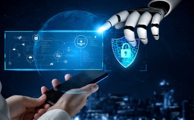 Yapay zeka, zeki tehdit tespiti, sanal asistan uyarıları ve yapay zeka sahibi dijital ihlallerle siber güvenliği güçlendirir. Kefil