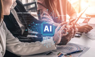 LLM Teknoloji, Büyük Veri, Makine Öğrenme, İş Desteği için Üretici AI, Geleceğin AI Teknolojisi ve Yapay Zeka Mühendisliği Asistan Beyin İşlemcisi. Eğri