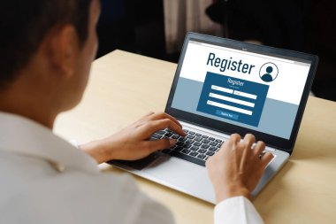 İnternet sitesinde mod form doldurmak için çevrimiçi kayıt formu