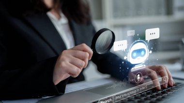 Ses sohbet arayüzü olan yapay zeka asistanı akıllı sohbet robotu, ses komutu ve yapay zeka kontrollü arama araçlarını birleştiriyor. Agentik yapay zeka asistanı kullanıcıların doğal olarak aramalarına ve sohbet etmelerine yardımcı olur. Eğri