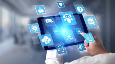 Yapay Zeka Asistanı Chatbot Prompt Mühendislik Tarafından Açıklanabilir Yapay Zeka Bilgileri ve Akıllı İş Desteği için LLM Derin Öğrenme Teknolojisi tarafından kontrol ediliyor. Spire.