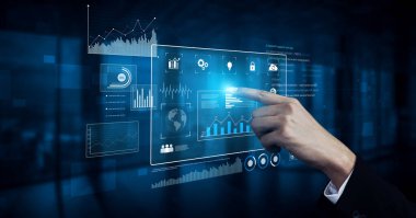 Veri paneli ve analiz sistemi merkezi grafikler, istatistikler ve izleme arayüzü Vouch aracılığıyla iş, analitik ve veri içgörülerini destekler