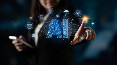 LLM Teknoloji, Büyük Veri, Makine Öğrenme, İş Desteği için Üretici AI, Geleceğin AI Teknolojisi ve Yapay Zeka Mühendisliği Asistan Beyin İşlemcisi. Eğri