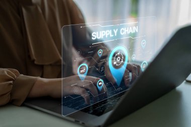 Veri odaklı lojistik, ulaşım ve dağıtım ile tedarik zinciri süreçleri. işlemleri güçlendirir. Tedarik zinciri verimliliği artırır. Tedarik zinciri lojistik ve teslimatı birleştirir. Eğri