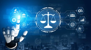 Yapay zeka, dijital hukuku kontrol panelleri, adalet odaklı araçlar ve etik yönetim ve teknoloji politikalarının hizalanması için güvenli otomasyon yoluyla düzenler. Yapay Zeka Çizgisi