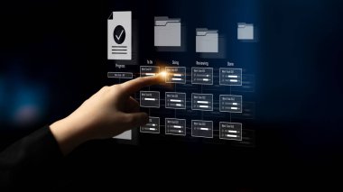 Görev yönetimi iş akışı gösterge paneli Yapılacaklar listelerini, devam eden görevleri, gözden geçirme durumunu ve verimliliği ve proje takibini desteklemek için tamamlanmış ögeleri görselleştiriyor