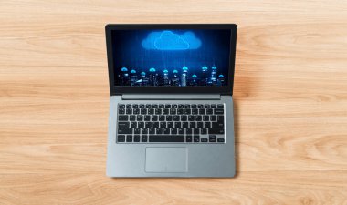 Mod uzak çalışma ve kişisel veri depolama için bulut hesaplama yazılımı