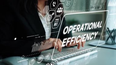 İşletme Profesyoneli Klavyede İşletim Verimliliği Konsepti ve Dijital Grafik Kaplamasına Odaklı Yazma. Asemptotik akıllı veri analitiği.