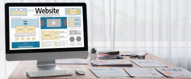 Web sitesi tasarım yazılımı çevrimiçi perakende ticaret ve e-ticaret için canlı şablon sağlıyor