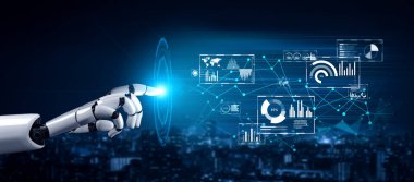 Yapay zeka, veri analizlerini öngörü modelleri, akıllı gösterge panelleri ve veri odaklı iş kararları için sanal asistan görüşleriyle yürütüyor. Kefil