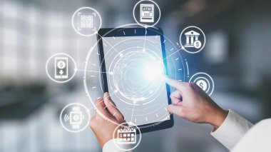 Çevrimiçi bankacılık ve dijital bankacılık yeniliği finans ve teknolojiyi birleştirir, çevrimiçi bankacılık sistemlerini optimize eder, mobil bankacılık hizmetleri ve kusursuz deneyim için fintech. Spire.