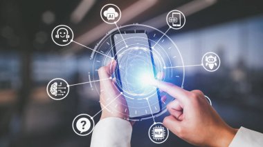 Yapay Zeka Asistanı Chatbot Prompt Mühendislik Tarafından Açıklanabilir Yapay Zeka Bilgileri ve Akıllı İş Desteği için LLM Derin Öğrenme Teknolojisi tarafından kontrol ediliyor. Spire.